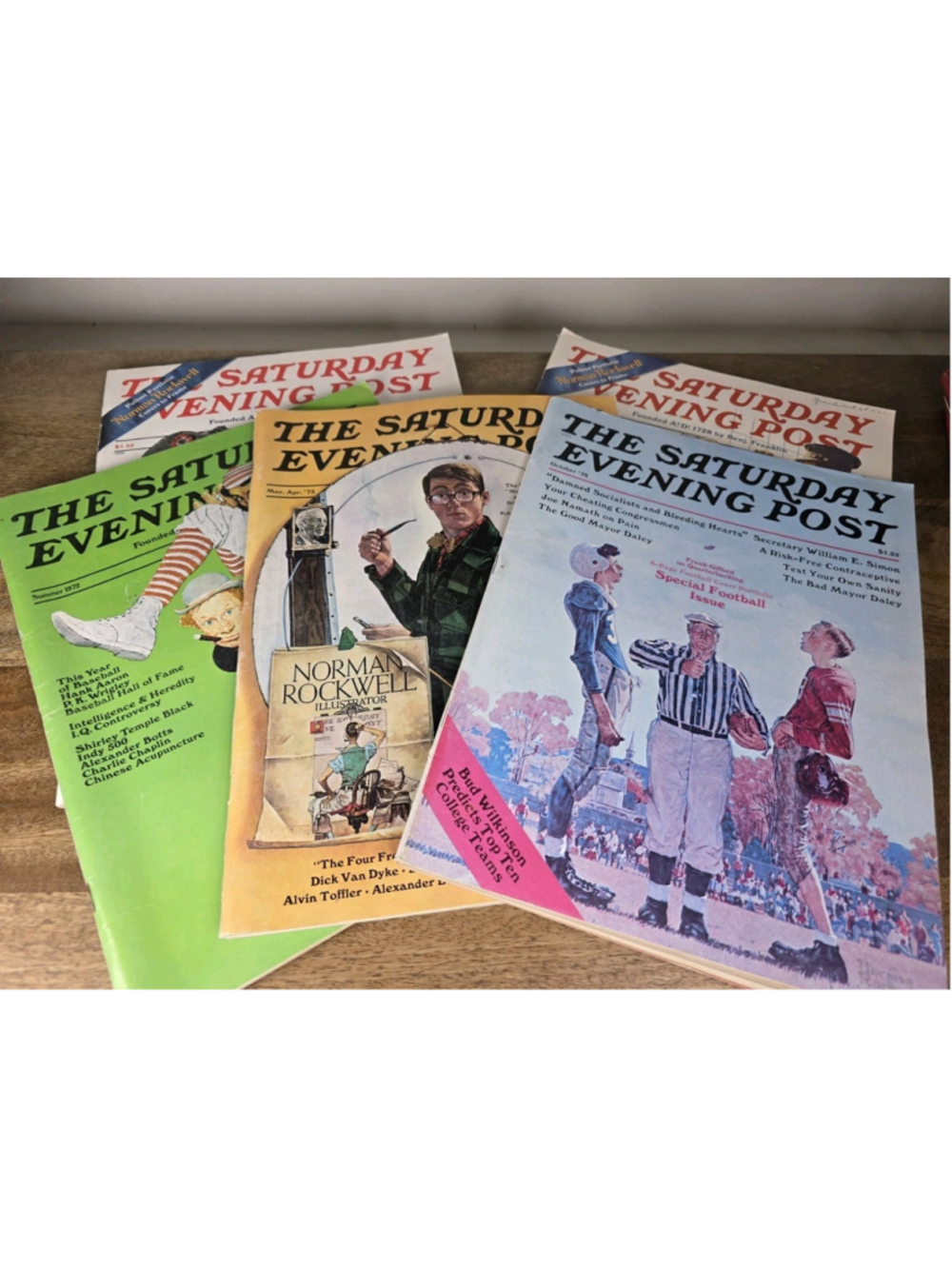 Vintage Saturday Evening Post Lot 5 Norman Rockwell Bicentennial 1970s